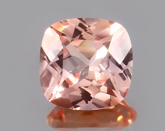 AAA 10 MM Peach Padparadscha Sapphire Cushion Cut Gemstone September Birthstone Jewelry Making Product