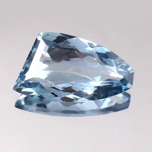 AAA 12.35 Carat Brazilian Blue Aquamarine Loose Gemstone Cut, Natural Aquamarine Fancy Shape Stone Top Aquamarine Jewelry Making Tools & Raw