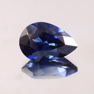 AAA 10x15 MM Flawless Ceylon Blue Sapphire Loose Pear Gemstone Cut, Royal Blue Sapphire Cut Captivating High Quality Sapphire Jewelry Making