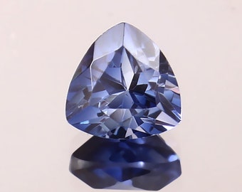 AAA 7mm Blue Sapphire Gemstone Trillion Loose Stone September Birthstone Jewelry Making Product