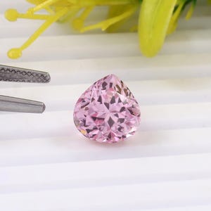 AAA 6 Carat Flawless Morganite Loose Gemstone Cut, Loose Heart Shape Cut Transparent Madagascar Morganite Jewelry Making Tools & Ring Raw