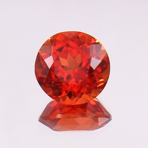 AAA Grade 10.30 Carat Ceylon Fanta Orange Sapphire Loose Round Gemstone Cut, Loose Sapphire Cut And Glamorous Jewelry Making & Ring Raw