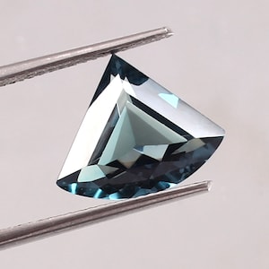 AAA Natural Indicolite Tourmaline Gemstone Cut, Blue Green Tourmaline Fancy Shape Stone Valentine&#39;s Jewelry Making & Tools And Ring 5.10 Ct