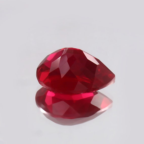 AAA Mozambique Red Ruby Pear: Loose Gemstone, Jewelry Making (9.30