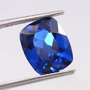 AAA Natural Cornflower Blue Sapphire Loose Cushion Gemstone Cut, Cornflower Sapphire Cut Top Quality Jewelry Making Tool & Ring Raw 11x9MM