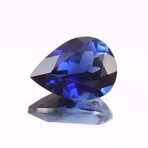 AAA 5.00 Ct Flawless Ceylon Blue Sapphire Loose Pear Gemstone Cut, Sapphire Cut Stone Genuine High Quality Jewelry Making Tools & Ring Raw
