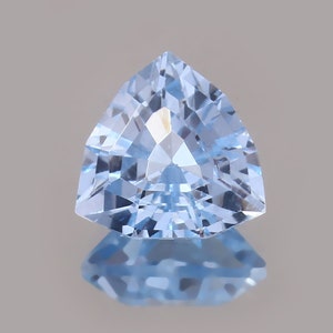 AAA 11 MM Brazilian Aquamarine Loose Trillion Gemstone Cut, Blue Aquamarine Cut Stone Aquamarine Jewelry Making Tools & Raw Product 5.50 Ct