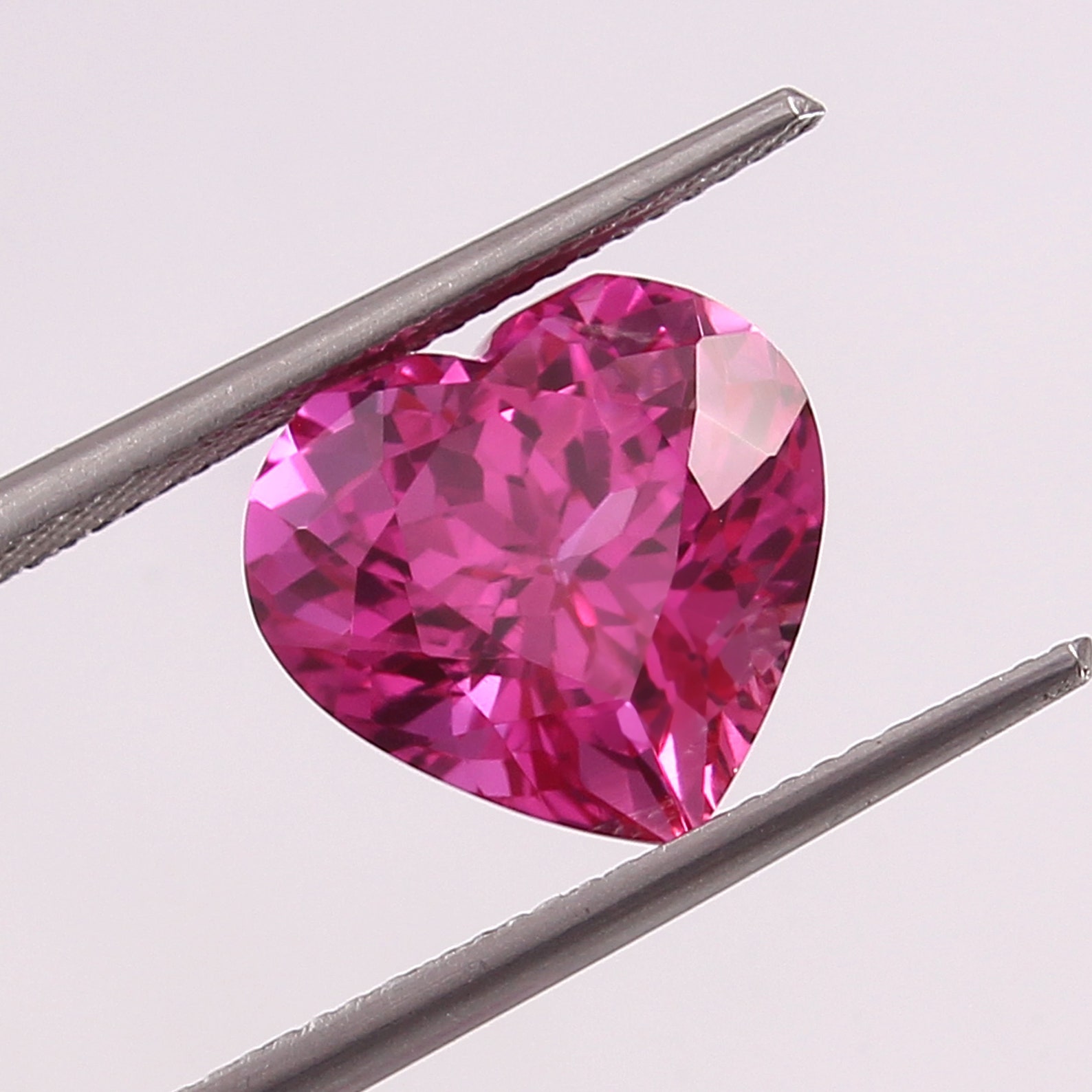 AAA 10 X 10 MM Ceylon Pink Sapphire Loose Heart Shape Gemstone - Etsy
