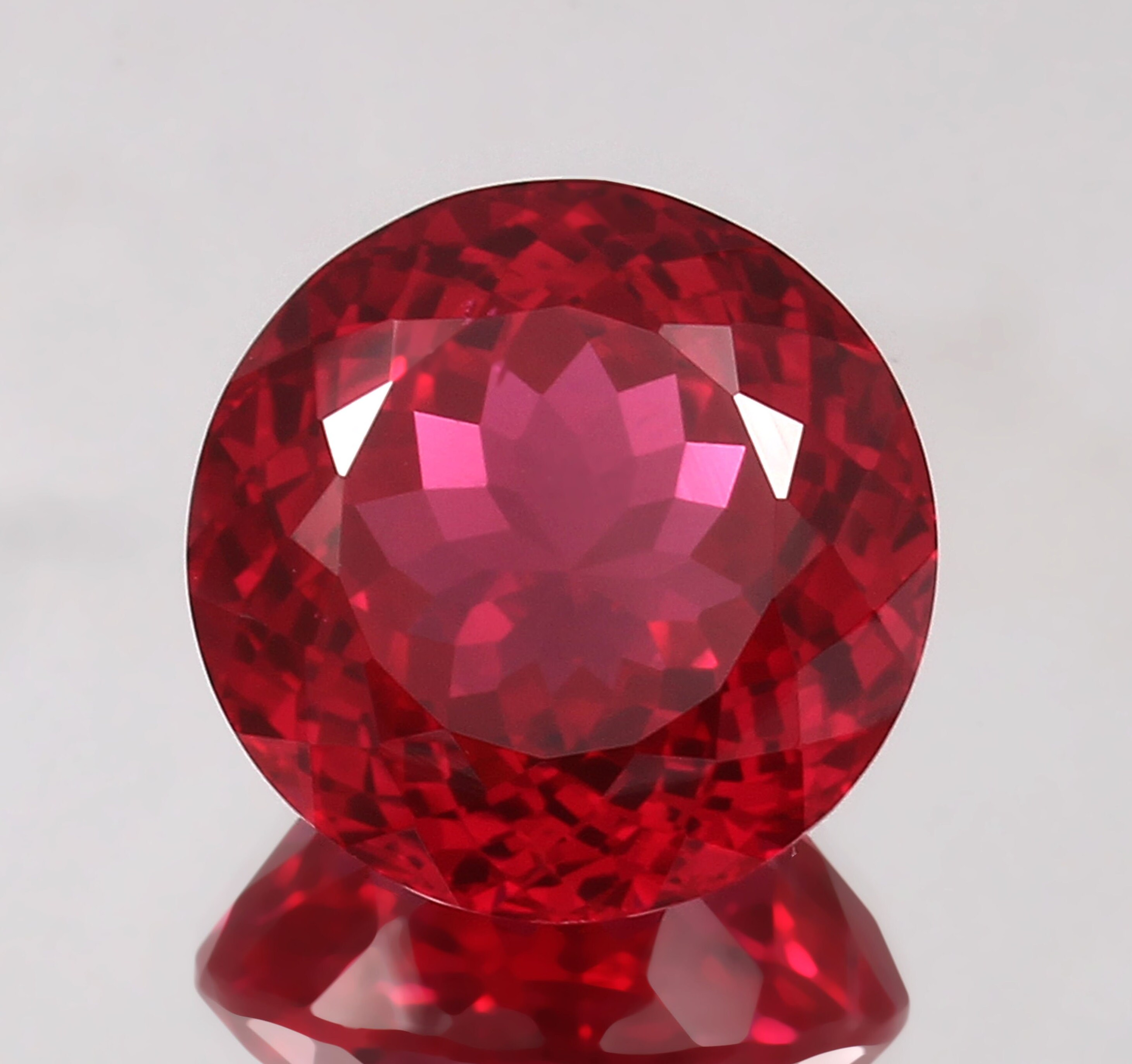 AAA 20 MM Mozambique Pegion Red Ruby Gemstone Cut, Loose Gemstone Round Ruby Cut Stone Valentine's Jewelry Making Tools & Ring Raw 43.85 Ct