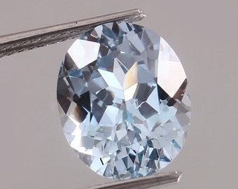 AAA 10x12mm Brazilian Aquamarine Loose Gemstone Oval Cut, March Birthstone Jewelry Making Tools