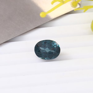 AAA 9 x 7 mm vlekkeloze blauwe indicoliet toermalijn losse ovale edelsteen geslepen, echte toermalijn sieraden maken gereedschap en ring onbewerkt product 2,20 crt