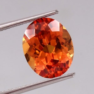 AAA 7 Carat Ceylon Padparadscha Sapphire Loose Oval Gemstone Cut, Peach Padparadscha Sapphire Cut Stone Genuine Jewelry Tools & Ring Raw