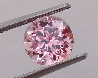 AAA Pink Madagascar Morganite Gemstone 8mm Round Cut Morganite Jewelry Making Tools & Ring Raw