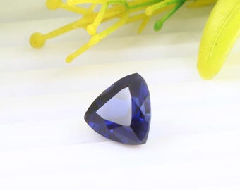 AAA Ceylon Blue Sapphire: 3.55 Ct Trillion Cut Gemstone