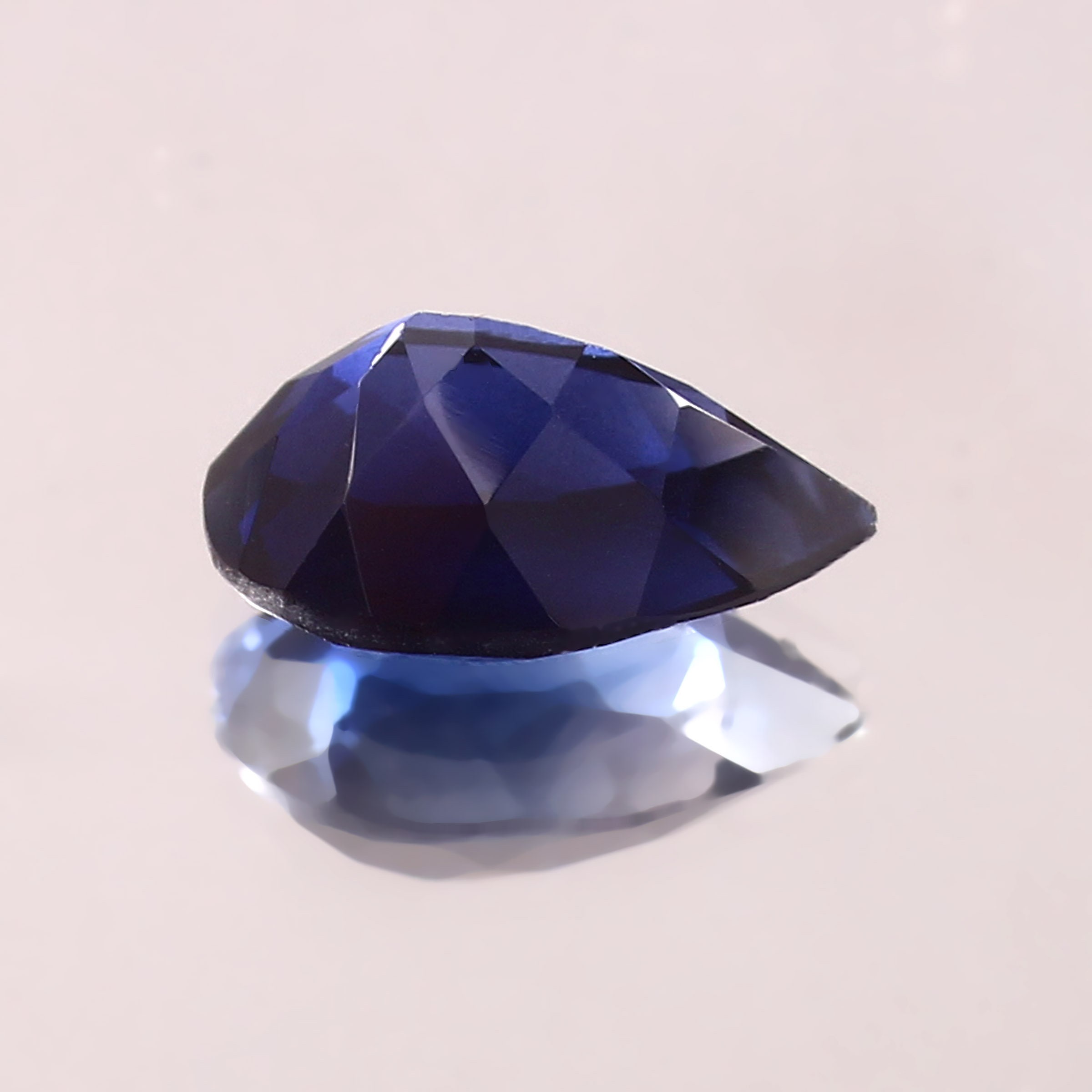 Saphir Bleu De Ceylan Naturel Taillé En Poire 12x8 Mm - Qualité AAA - Pierre Précieuse Loose