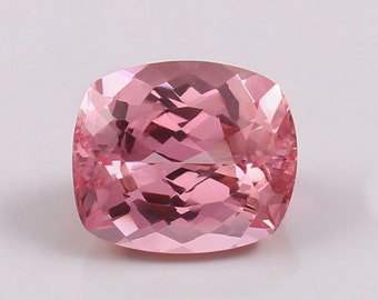 13.60 Carat Ceylon Pink Padparadscha Sapphire Cushion Cut Gemstone September Birthstone Jewelry Making Product