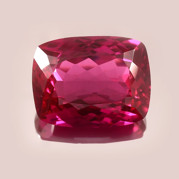 AAA+ Grade 52.90 Crt Rare Rubellite Tourmaline Loose Cushion Gemstone Cut, Transparent Rubellite Tourmaline Jewelry Making Tools & Ring Raw