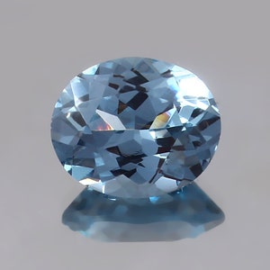 AAA 11x9 MM Flawless Brazilian Aquamarine Loose Oval Gemstone Cut, Stunning Rare Blue Aquamarine Jewelry Making Tools & Ring Making Product