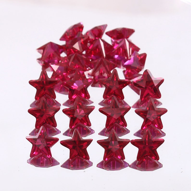 AAA Mozambique Red Ruby Star: 8mm Loose Gemstone image 3