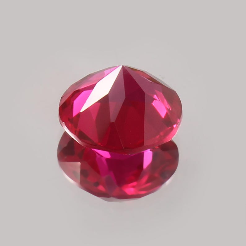 Flawless Blood Red Ruby Round Cut, 3.50 Carat Loose Gemstone for ...