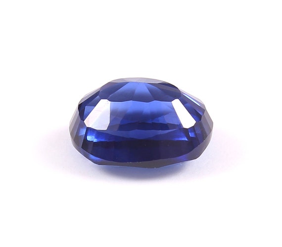 Saphir Bleu Naturel 4,00 Carats - Coupe Carrée AAA+ - Inde - Pierre Précieuse Chauffée