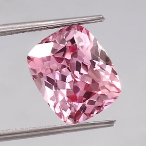 AAA Flawless Madagascar Morganite Loose Cushion Gemstone Cut, Pink Morganite Cut Stone Fashion Jewelry Making Tools & Ring Raw 12x10 MM