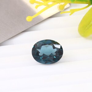 AAA 11 x 9 mm vlekkeloze blauwe indicoliet toermalijn losse ovale edelsteen geslepen, echte toermalijn sieraden maken gereedschap en ring onbewerkt product 4,05 crt