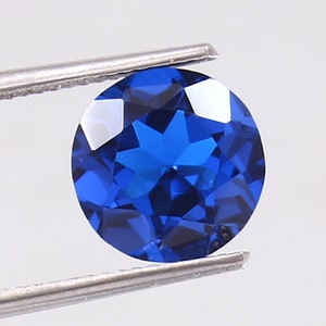 AAA 10 MM Natural Cornflower Blue Sapphire Loose Round Gemstone Cut, Cornflower Sapphire Stone Top Quality Jewelry Making Christmas Gifts