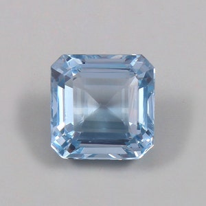 AAA Grade 9.30 Ct Aquamarine Loose Square Gemstone Cut Stunning Santa Maria Aquamarine Cut Stone Genuine Jewelry Making Tool And Ring Raw