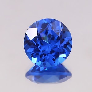 AAA 9 MM Genuine Cornflower Blue Sapphire Loose Round Gemstone Cut, Cornflower Sapphire Cut Valentine&#39;s Jewelry Making Tools & Ring Raw