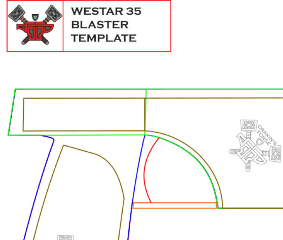 Westar 35 Style Blaster Foam Template Etsy