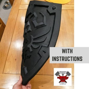 Hylian Sheild BOTW Foam Template with Instructions - Etsy
