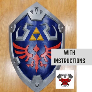Hylian Sheild BOTW Foam Template with Instructions - Etsy