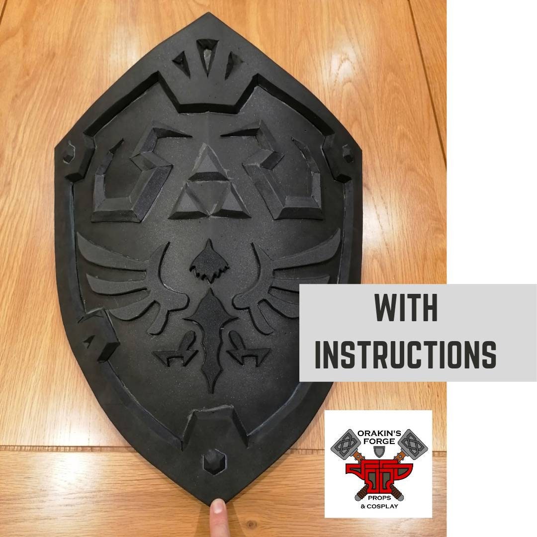 Hylian Sheild BOTW Foam Template with Instructions - Etsy
