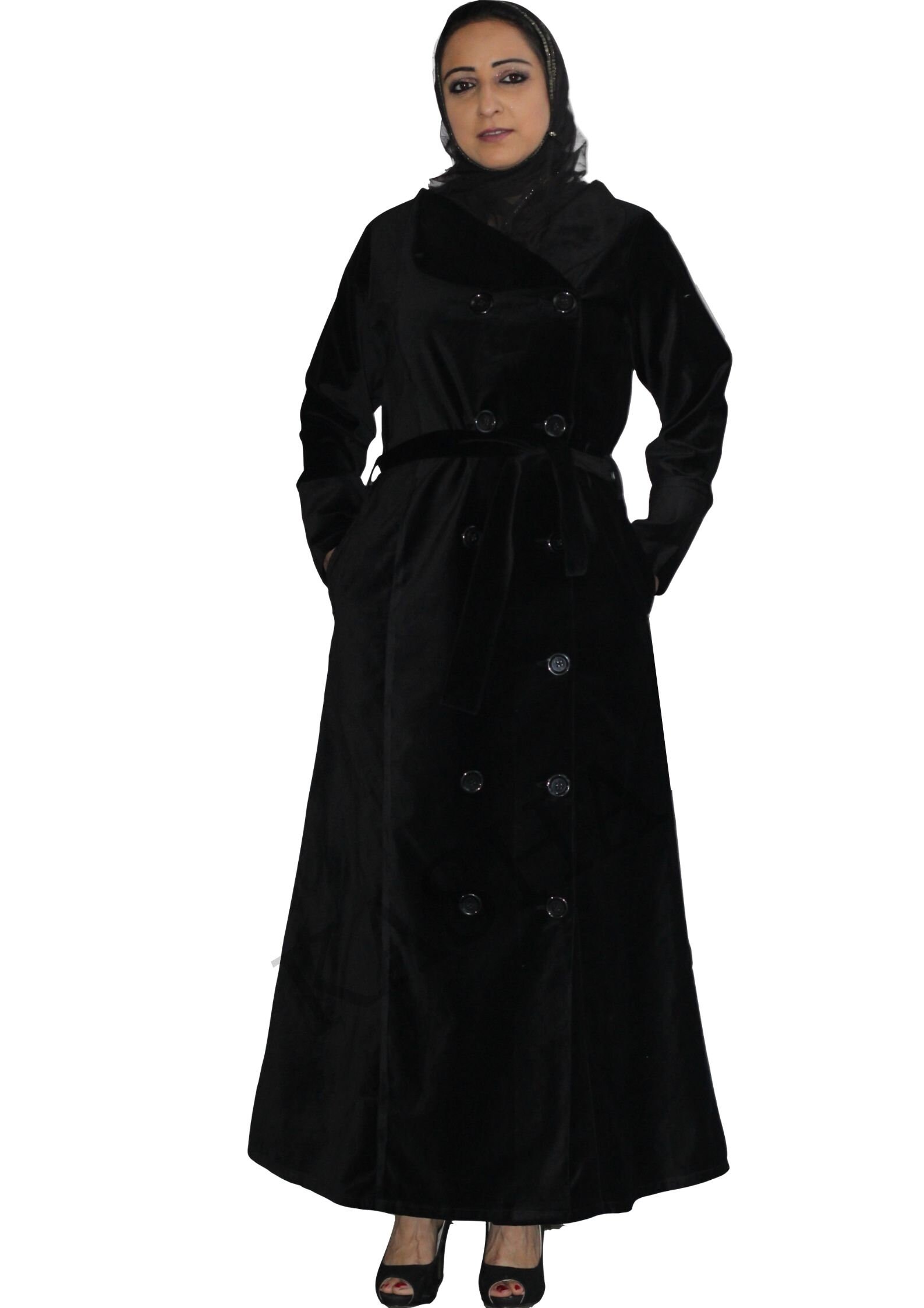 long abaya coat style
