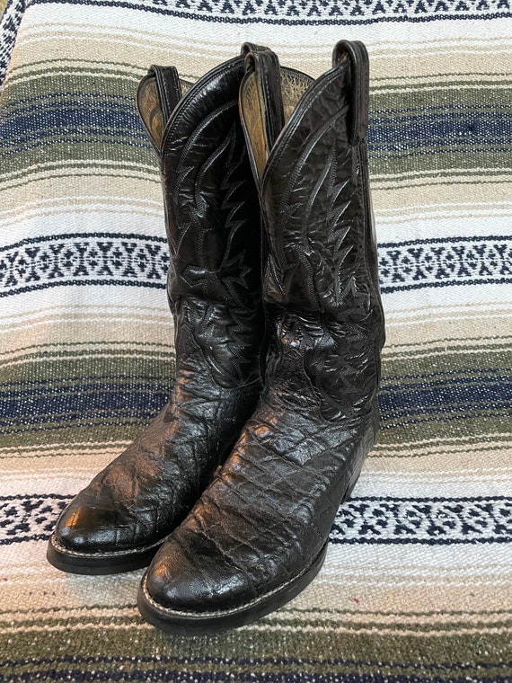 Vintage Black Label Tony Lama Western Cowboy Boots - image 7