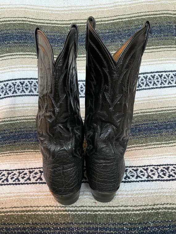 Vintage Black Label Tony Lama Western Cowboy Boots - image 6