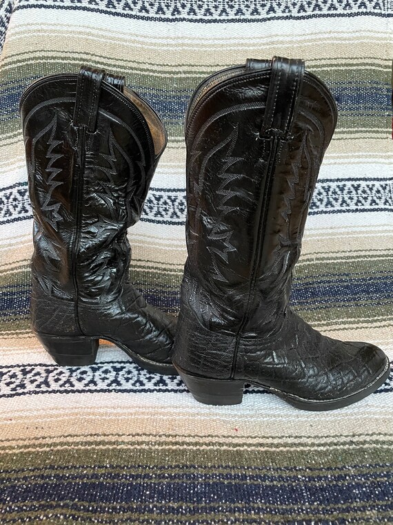 Vintage Black Label Tony Lama Western Cowboy Boots - image 5