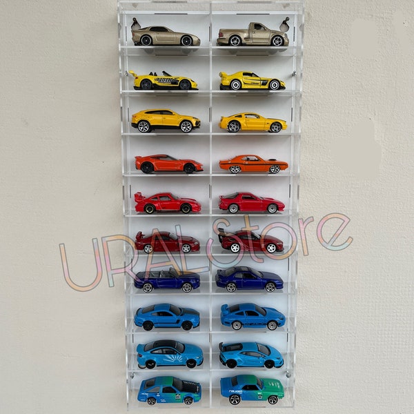 Acrylic Wall Car Display Toy Storage Etsy
