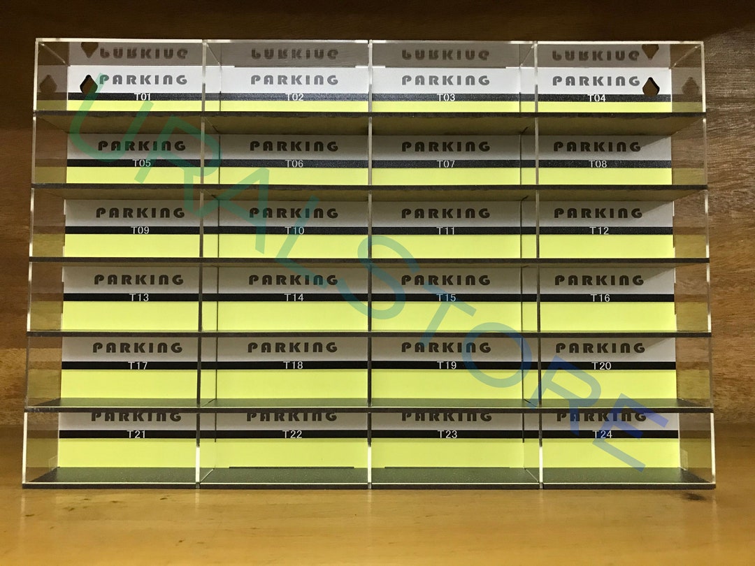 1/64 Scale Wall Display Case for 24 Diecast Cars Storage Wall Stand