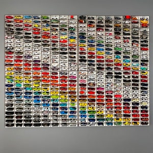 For 1:64 Scale Diecast Model Cars - Tilted Wall Stand Display Shelf for Sale - For Hotwheels Majorette Greenlight etc.