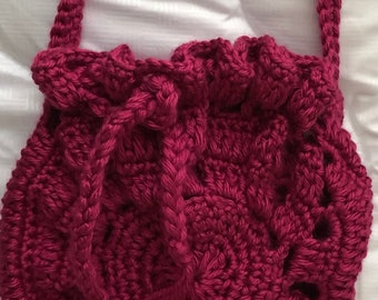 Fuchsia Crochet Bag