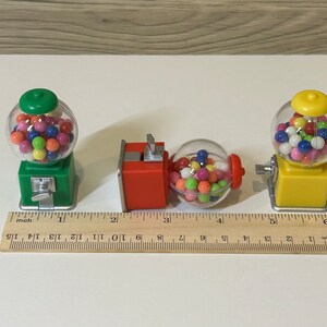 Dollhouse Miniature Gumball Vending Machine Candy Store Gum Ball ...