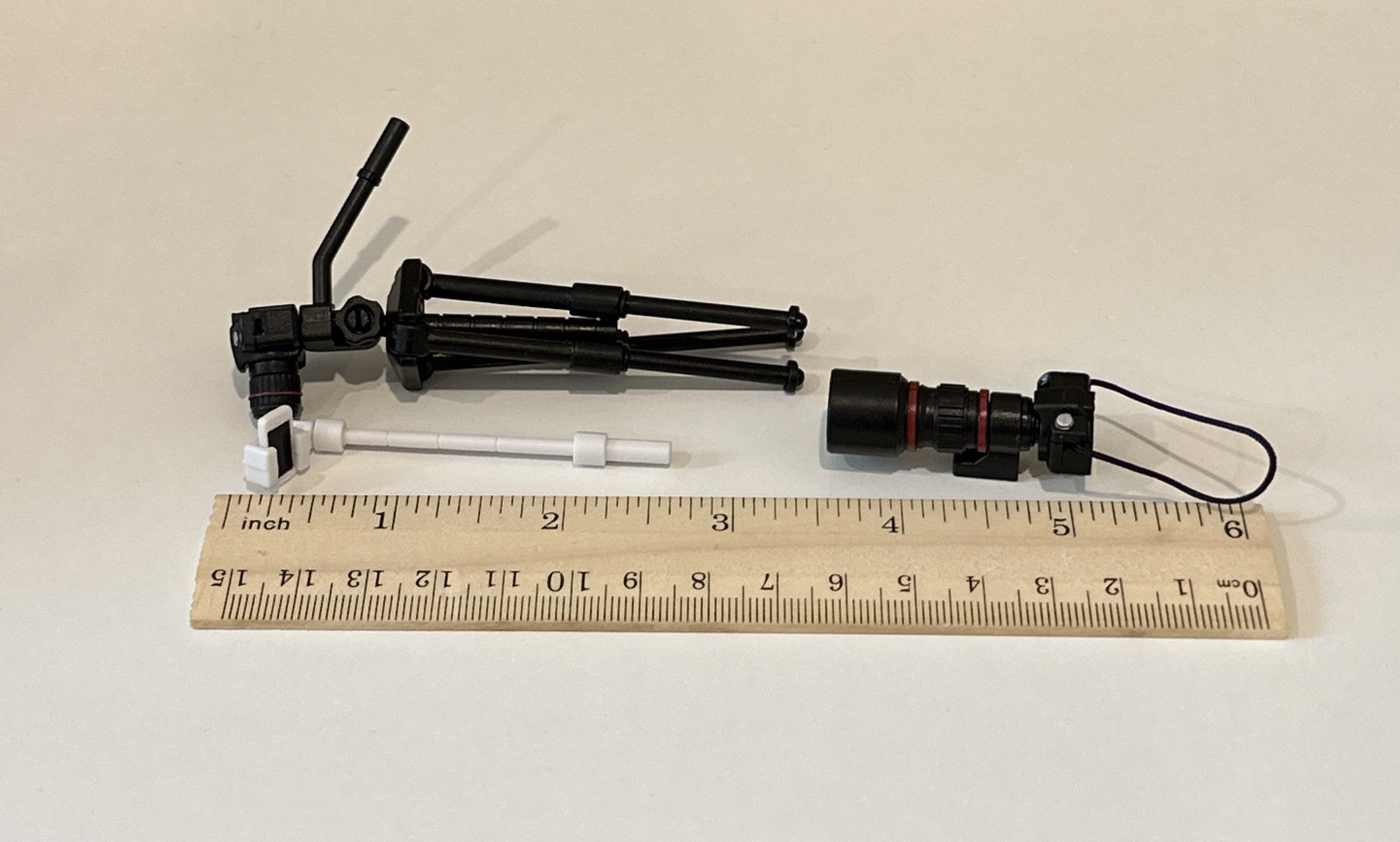 Dollhouse Miniature Camera VCR With Stand Selfie Stick Dollhouse Picture  Accessories 