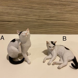 Art In The Pocket Miniature Sculptor Osamu Moriguchi Cat, Resin Mini Figurine Dollhouse Miniature Pet Novelty Gift