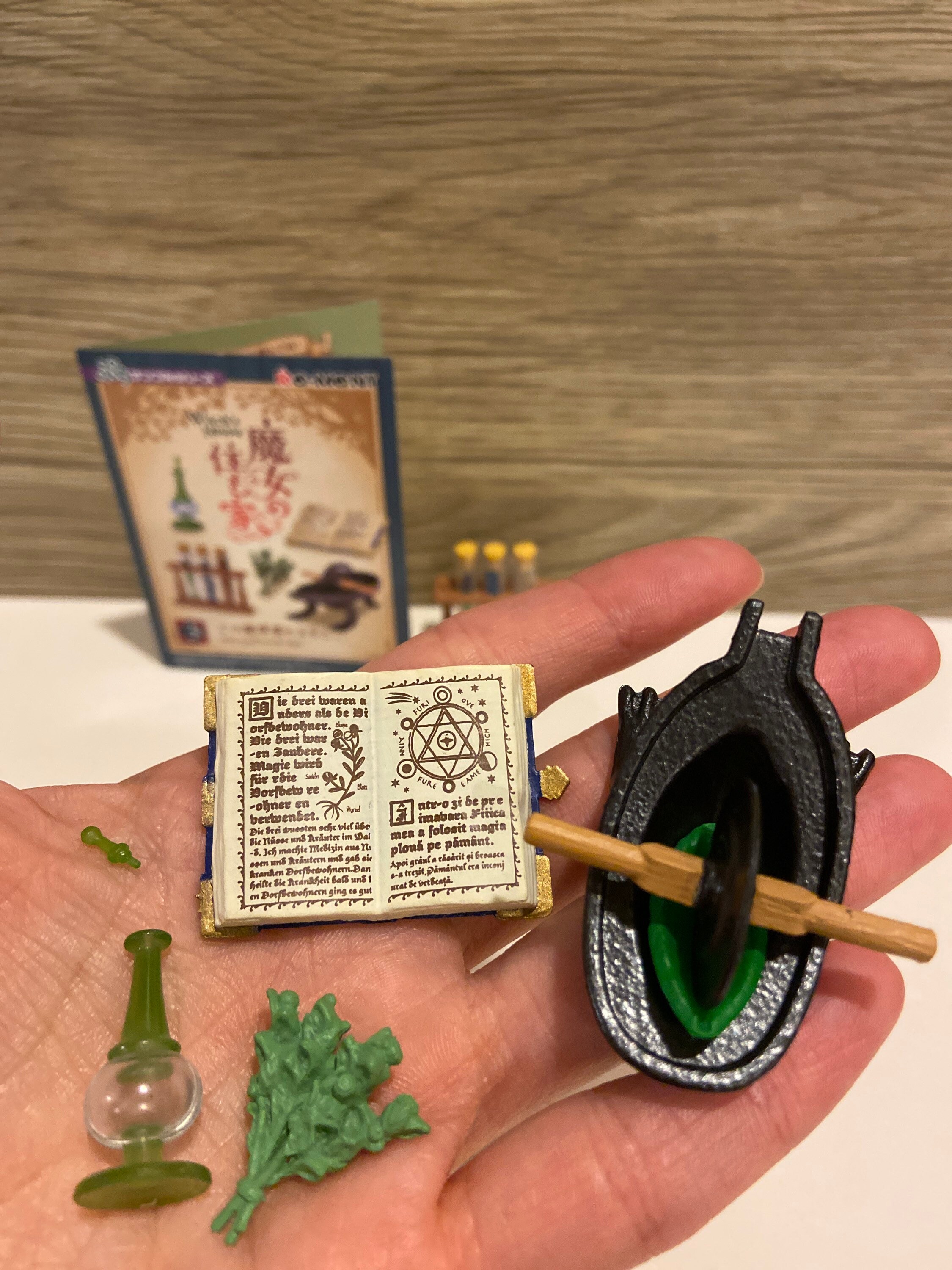 Re Ment Miniature Witchs House Potion Herbs Spell Book Etsy