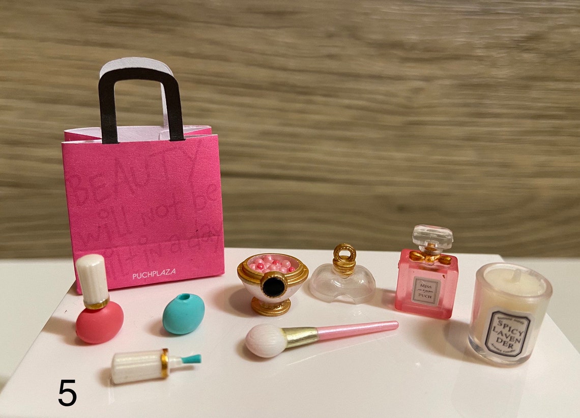 Rement Miniature Makeup Dresser Dollhouse Miniature Cosmetic Etsy