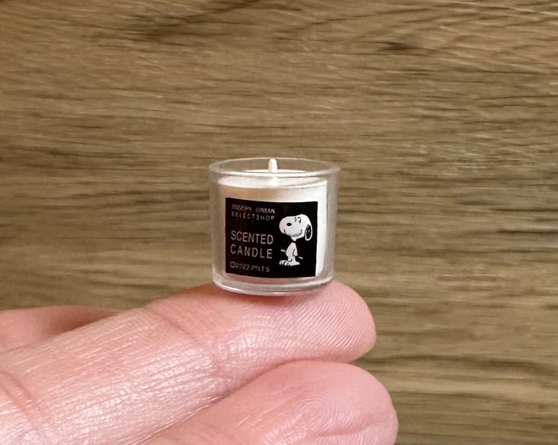 Decoración de casa de muñecas con velas en miniatura imagen 1