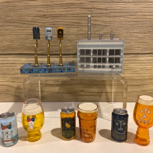 Dollhouse Miniature Beer tap system beer alcohol beverage decor Novelty Gift