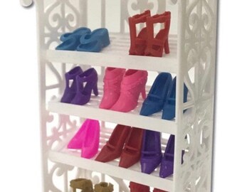 Buy Dollhouse Miniature Doll Shoes Rack Shelf Storage Bakery